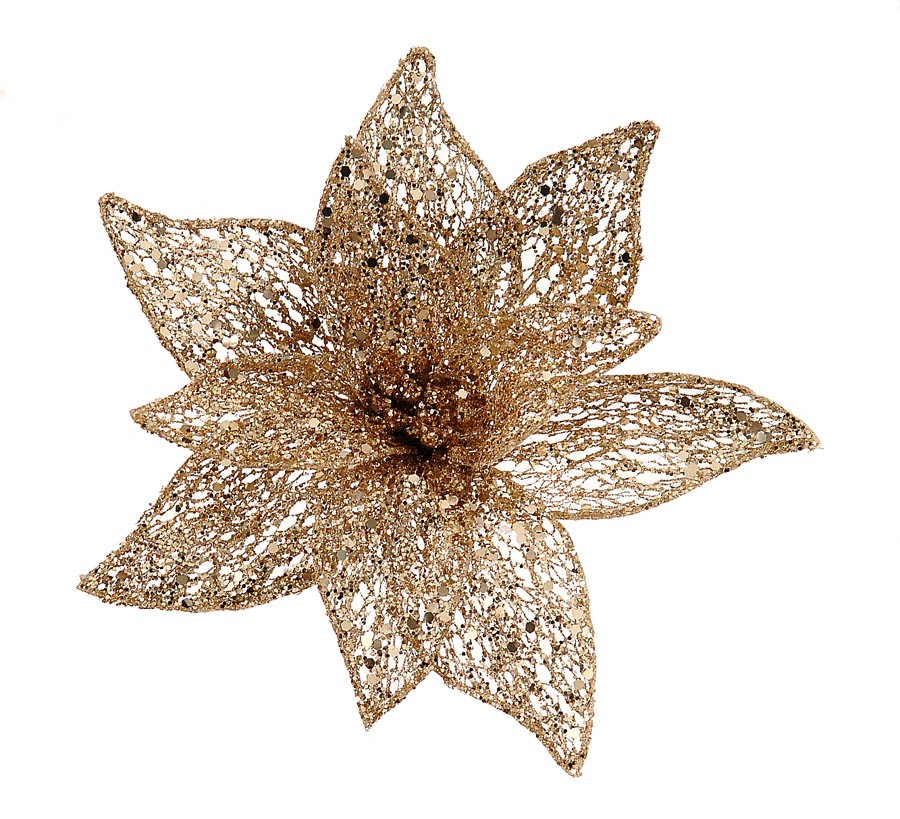 Crăciuniță Organza șampanie 25cm