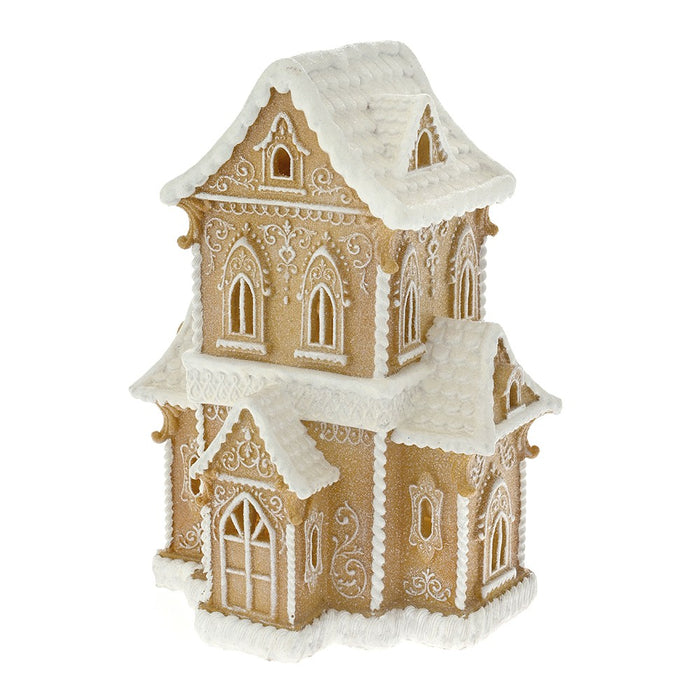 Decorațiune Casă Gingerbread cu led 28X21X37CM