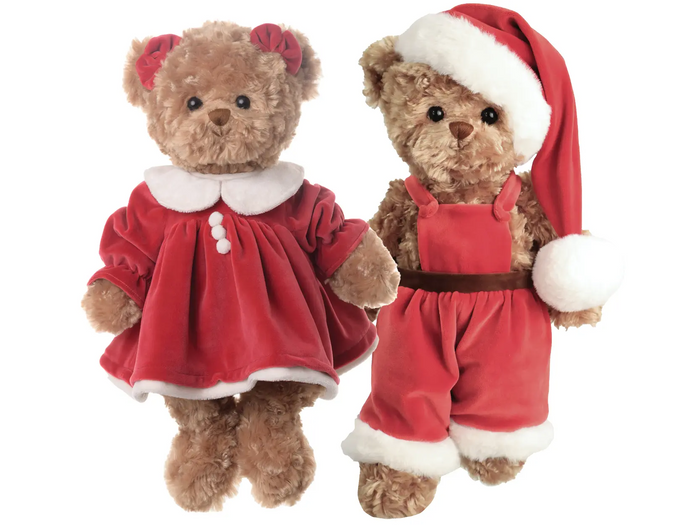 Set 2 Ursuleți de Crăciun 'Celine&Mavi' 35cm